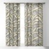 Alisa Galitsyna Bellflower Pattern Cream Olive Single Panel Sheer Window Curtain - Deny Designs -Deny Designs Shop GUEST 384ec81d b647 477f b80d f1e4255ecee8