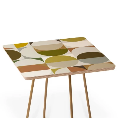 The Old Art Studio Mid Century Side Table White/Gold - Deny Designs 4 The Old Art Studio Mid Century Side Table White/Gold - Deny Designs - Image 2