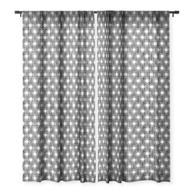 Schatzi Brown Mila Sun Black Single Panel Sheer Window Curtain - Deny Designs 4 Schatzi Brown Mila Sun Black Single Panel Sheer Window Curtain - Deny Designs - Image 2