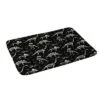 Deny Designs Kids' Lathe And Quill Dinosaur Fossils On Black Memory Foam Machine Washable Bath Mat