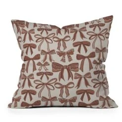 18"x18" Deny Designs Valentina Ramos Bows Mocha Mousse Square Outdoor Throw Pillow Beige -Deny Designs Shop GUEST 3ae67e13 b95e 48c4 9a5e 125621fb3912 2