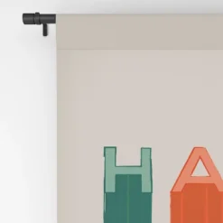Showmemars Happy Letters In Retro Colors 50" X 84" Single Panel Room Darkening Window Curtain - Society 6 -Deny Designs Shop GUEST 3b615aaa 3293 4888 815a 4521e590f4fd