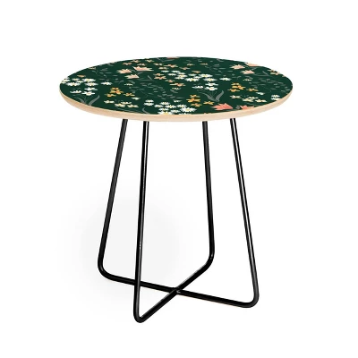 Round Emanuela Carratoni Meadow Flowers Theme Side Table - Deny Designs 6 Round Emanuela Carratoni Meadow Flowers Theme Side Table - Deny Designs - Image 4