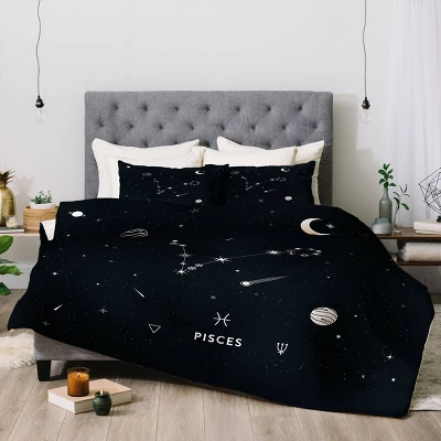 Cuss Yeah Designs Pisces Star Constellation Comforter Set - Deny Designs 5 Cuss Yeah Designs Pisces Star Constellation Comforter Set - Deny Designs - Image 3