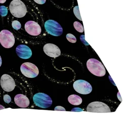 26"x26" Deny Designs Retrografika Planets Outdoor Throw Pillow Black: UV Protected, Mildew Resistant, Abstract Design -Deny Designs Shop GUEST 3e7c31f2 c047 451b 9093 cd54cd7339d2