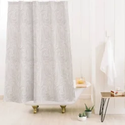 Holli Zollinger Kikka Neutral Shower Curtain White - Deny Designs -Deny Designs Shop GUEST 3fce32ee a597 41e4 ba89 faf543afbb25