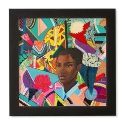 Jennikcole Life In Chaos And Peace Black/Green Framed Wall Canvas - Deny Designs -Deny Designs Shop GUEST 41087072 c66d 4c82 9b9c ce141e993728