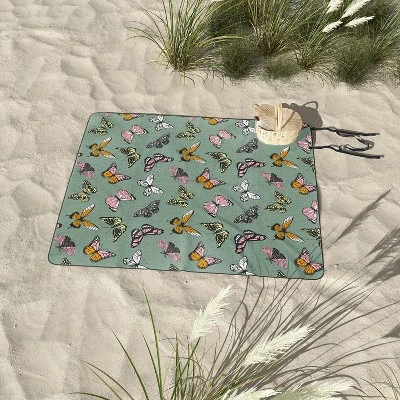 Emanuela Carratoni Wild Butterflies Picnic Blanket - Deny Designs 4 Emanuela Carratoni Wild Butterflies Picnic Blanket - Deny Designs - Image 2