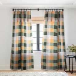 Miho Retro Color Illusion Single Panel Sheer Window Curtain - Deny Designs -Deny Designs Shop GUEST 430ccca7 36e2 40e0 8c60 9718539dd503