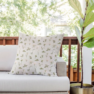 26"x26" Deny Designs Iveta Abolina Pineberry Botanical Outdoor Throw Pillow Beige 3 26"x26" Deny Designs Iveta Abolina Pineberry Botanical Outdoor Throw Pillow Beige