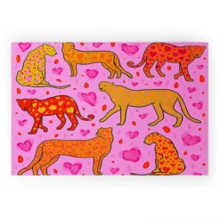 Doodle By Meg Valentine Leopard Print Welcome Mat - Society6 -Deny Designs Shop GUEST 4579b151 cee3 45b9 b1bf 9d113a0208f8