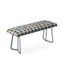 Maritza Lisa Wonky Blue Spring Flowers Bench Blue - Deny Designs
