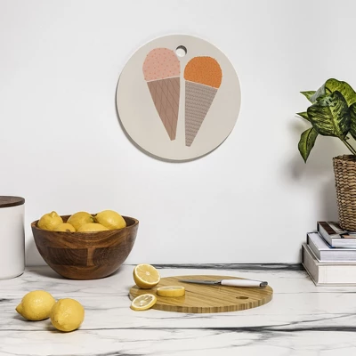 Alisa Galitsyna Gelato 1 Cutting Board Round - Deny Designs 4 Alisa Galitsyna Gelato 1 Cutting Board Round - Deny Designs - Image 2