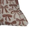 26"x26" Deny Designs Valentina Ramos Bows Mocha Mousse Square Outdoor Throw Pillow Beige