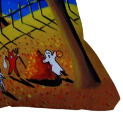 16"x16" Renie Britenbucher Halloween Square Throw Pillow Blue - Deny Designs -Deny Designs Shop GUEST 46c8d237 b571 4c38 bdac 1d270f357457