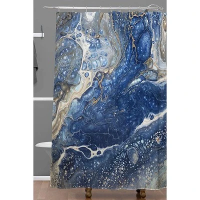 Shannon Clark From Above Shower Curtain Blue - Deny Designs 3 Shannon Clark From Above Shower Curtain Blue - Deny Designs