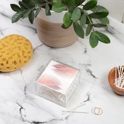 Gale Switzer Palm Leaf Synchronicity 4" X 4" Acrylic Box - Deny Designs 5 Gale Switzer Palm Leaf Synchronicity 4" X 4" Acrylic Box - Deny Designs - Image 3