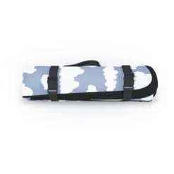 Retrografika Sunny Summer Sky White Cartoon Picnic Blanket - Deny Designs