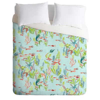 Cori Dantini The Mermaids Tale Duvet Cover Set Blue - Deny Designs 7 Cori Dantini The Mermaids Tale Duvet Cover Set Blue - Deny Designs - Image 5