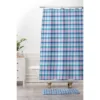 Deny Designs Schatzi Brown Marlene Plaid Cool Ombre Shower Curtain