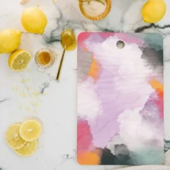 Emanuela Carratoni Abstract Colors 1 Cutting Board Rectangle - Deny Designs