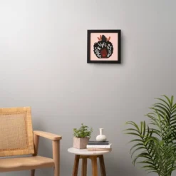 Oris Eddu Black Lives Matter Framed Wall Canvas Pink - Deny Designs -Deny Designs Shop GUEST 4bc3091a e114 461e 8783 b572a9c01481