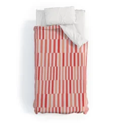 Deny Designs Fimbis Living Coral Stripes Duvet Cover Set White -Deny Designs Shop GUEST 4be875c7 02b3 485c a92c 5c28b9ce7dd5