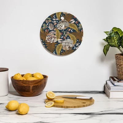 Marta Barragan Camarasa Mushrooms In The Lunar Night Cutting Board - Round 4 Marta Barragan Camarasa Mushrooms In The Lunar Night Cutting Board - Round - Image 2