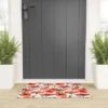 UtArt Summer Botanical Poppies Field Welcome Mat - Society6