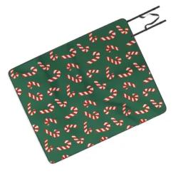 Lathe & Quill Candy Canes Green Picnic Blanket -Deny Designs -Deny Designs Shop GUEST 4d20e823 60ca 43e0 9ade 2f2b656f1aed