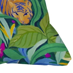 16"x16" SunLee Art Colorful Jungle Square Throw Pillow Green - Deny Designs -Deny Designs Shop GUEST 4e769988 9ef4 48d9 9a78 28d628ad78ac