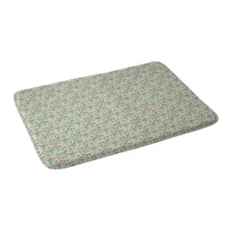 Alison Janssen Mini Coral Tulips Memory Foam Bath Mat - Deny Designs
