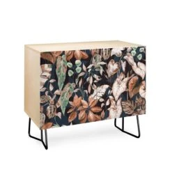 Marta Barragan Camarasa Lush Vintage Dark Jungle Credenza - Deny Designs