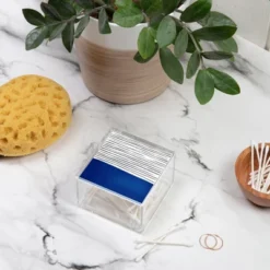 Hello Twiggs Dark Blue Abstract 4" X 4" Acrylic Box - Deny Designs -Deny Designs Shop GUEST 4ff917db 48b5 44ff a415 af83fbe0884f