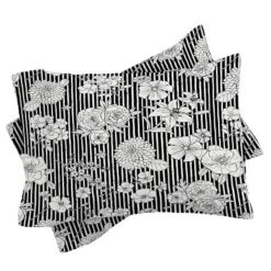 Ninola Design Flowers And Stripes Duvet Set - Deny Designs -Deny Designs Shop GUEST 5031dd17 6e6d 412a b30b 7d70a555540f