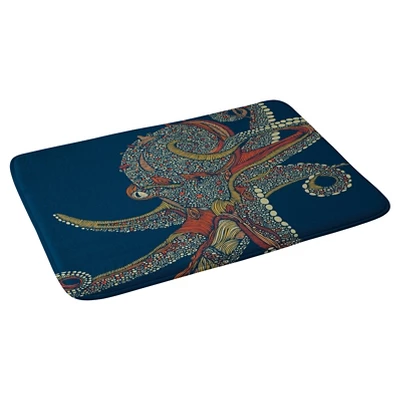 Valentina Ramos Azzuli Octopus Cushion Bath Mat (36"x24") Blue - Deny Designs 3 Valentina Ramos Azzuli Octopus Cushion Bath Mat (36"x24") Blue - Deny Designs