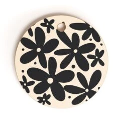 Angela Minca Abstract Monochrome Daisies Cutting Board - Round -Deny Designs Shop GUEST 516899f1 0015 4db1 aadc f835ebb0bdd1