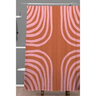 Sunshine Canteen Sahara Shower Curtain Pink- Deny Designs 3 Sunshine Canteen Sahara Shower Curtain Pink- Deny Designs