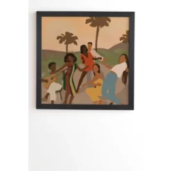 Nawaalillustrations Black Joy Framed Wall Art Black - Deny Designs -Deny Designs Shop GUEST 524f52d6 3d70 4183 a369 f4dfc1f947d0