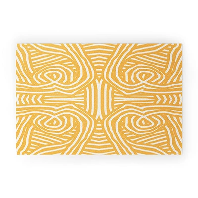 Little Dean Yellow Mustard Boho Stripe Looped Vinyl Welcome Mat - Society6 7 Little Dean Yellow Mustard Boho Stripe Looped Vinyl Welcome Mat - Society6 - Image 5