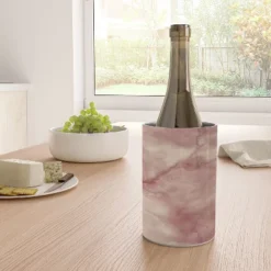 Chelsea Victoria Rose Gold Marble Wine Chiller - Deny Designs