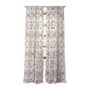 Schatzi Brown Teriana Geo Bone Set Of 2 Panel Sheer Window Curtain - Deny Designs