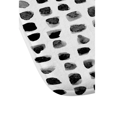 Summer Sun Home Art Dots Memory Foam Bath Mat White - Deny Designs 4 Summer Sun Home Art Dots Memory Foam Bath Mat White - Deny Designs - Image 2