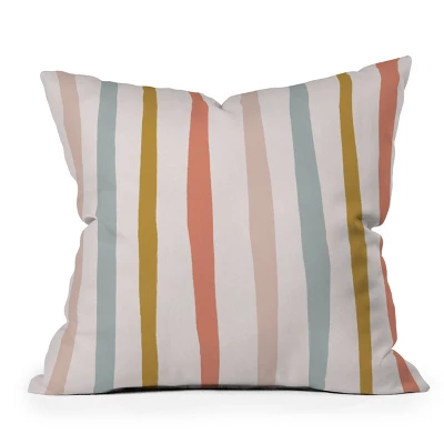16"x16" Deny Designs Menina Lisboa Summer Colorful Stripes Square Outdoor Throw Pillow Pink 6 16"x16" Deny Designs Menina Lisboa Summer Colorful Stripes Square Outdoor Throw Pillow Pink - Image 4