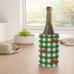 Adrianne Tomato Gingham Wine Chiller