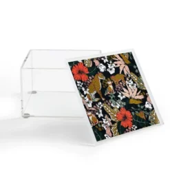 Marta Barragan Camarasa Animal Print Dark Jungle 4" X 4" Acrylic Box - Deny Designs