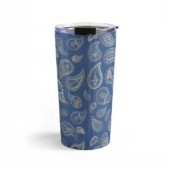 Cynthia Haller Classic Blue And Gold Paisley Travel Mug 20 Oz Stainless Steel Travel Mug - Deny Designs -Deny Designs Shop GUEST 584024b1 9b32 45c3 96b1 83b6c010e60f