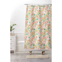 Deny Designs Lathe And Quill Dinosaurs Unicorns In Pink Teal Memory Foam Machine Washable Kids' Bath Mat -Deny Designs Shop GUEST 58eb6a9b b064 42bd a238 599a3edd129b