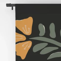 Miho TROPICAL Floral Night 84" X 50" Single Panel Blackout Window Curtain - Deny Designs -Deny Designs Shop GUEST 59a82020 b582 4847 bf29 3f2bc12e129b