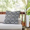 26"x26" Deny Designs Mirimo Boke Outdoor Throw Pillow Black/Indigo: Abstract Design, Polyester Fill, Square Shape -Deny Designs Shop GUEST 5a20b311 2e9e 4e1c 88a2 5ec436473941
